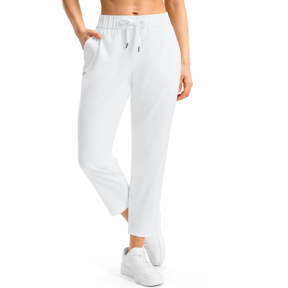 image:imageG Gradual Petite Pants for Women 78 Ankle Golf Pants with 3 PocketsWhite