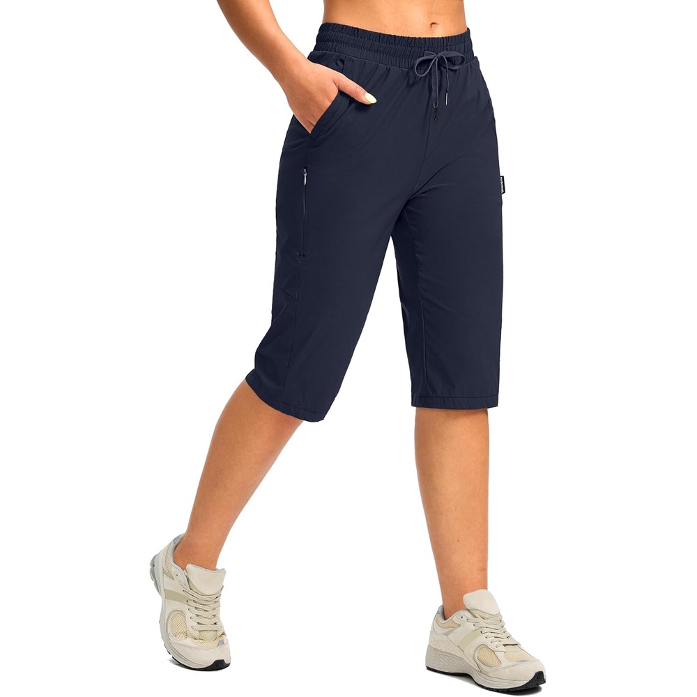 image:imageG Gradual Womens 15 Long Shorts Below The Knee Hiking CaprisNavy