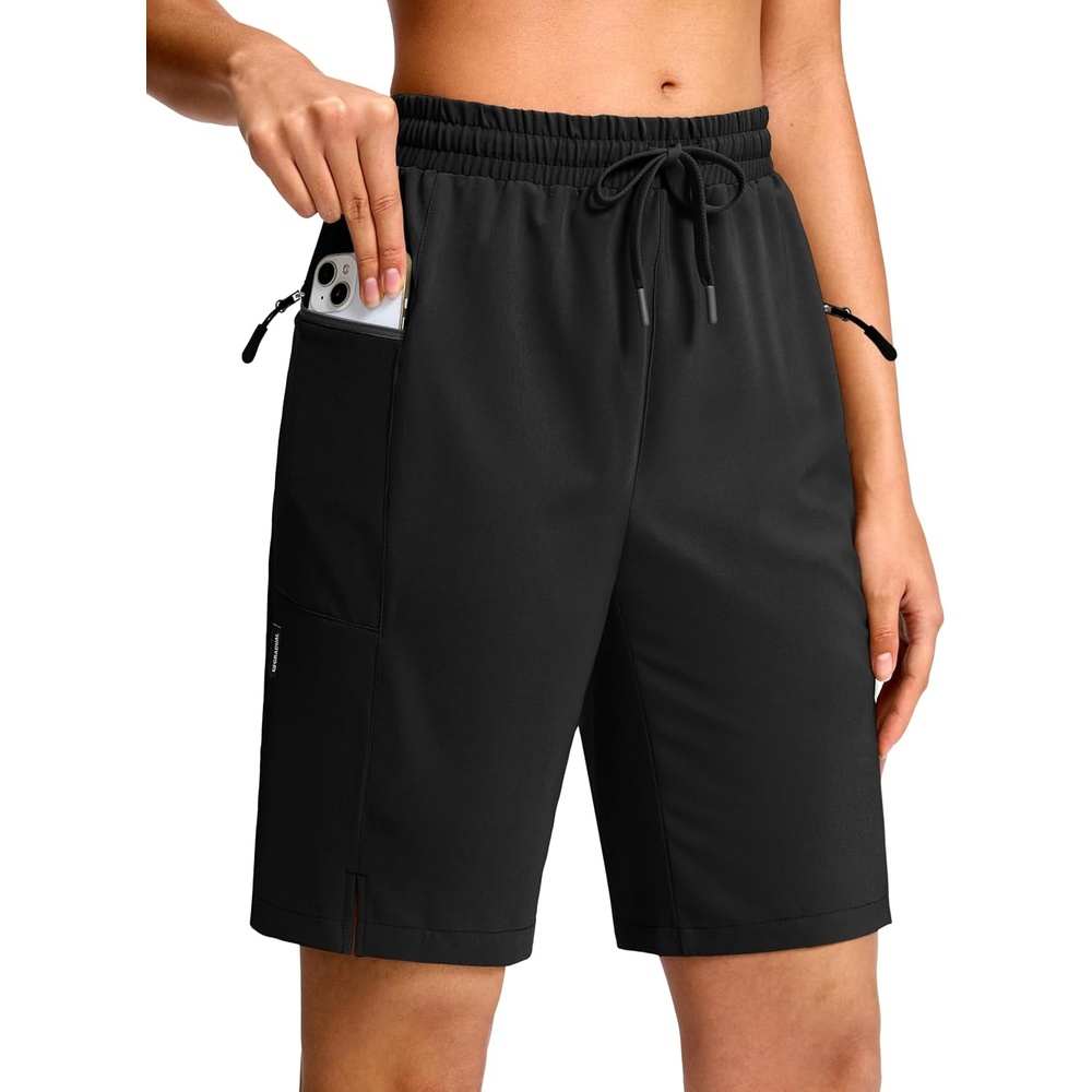 image:imageG Gradual Womens Hiking Shorts 2 Zipper Pockets 9 ShortsBlack