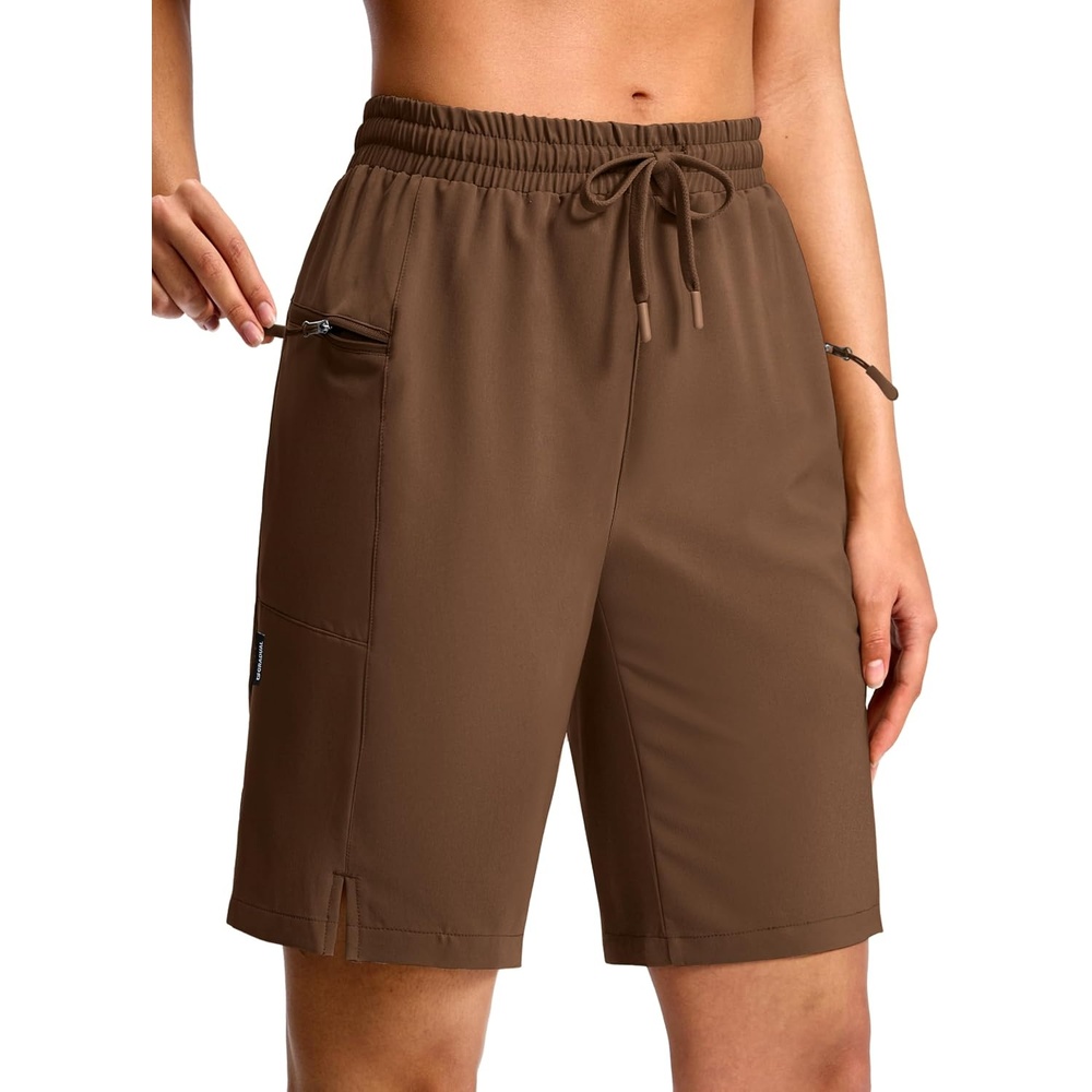 image:imageG Gradual Womens Hiking Shorts 2 Zipper Pockets 9 ShortsChestnut Brown