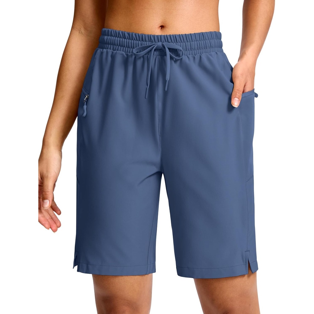 image:imageG Gradual Womens Hiking Shorts 2 Zipper Pockets 9 ShortsHaze Blue