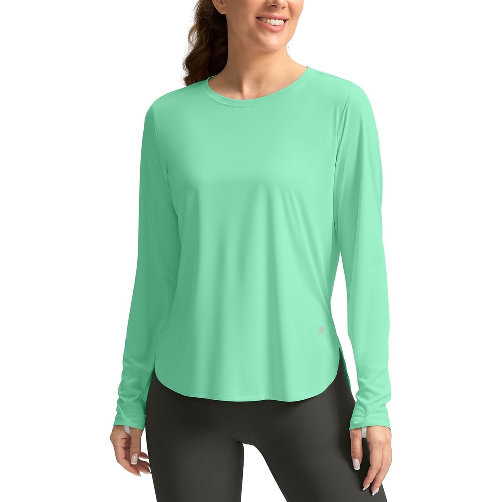 image:imageG Gradual Womens Sun Shirts UPF 50 Long Sleeve Workout Hiking TopsGreen