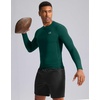 G Gradual Mens Compression Shirt Long Sleeve Moisture Wicking Running Tops(Forest Green)