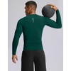 G Gradual Mens Compression Shirt Long Sleeve Moisture Wicking Running Tops(Forest Green)