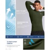 G Gradual Mens Compression Shirt Long Sleeve Moisture Wicking Running Tops(Olive)