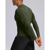 G Gradual Mens Compression Shirt Long Sleeve Moisture Wicking Running Tops(Olive)