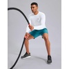 G Gradual Mens Compression Shirt Long Sleeve Moisture Wicking Running Tops(White)
