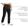 G Gradual Mens Golf Pants 30″/32″/34″ Stretch Dress Work Casual Pants(Black)