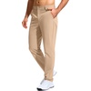 G Gradual Mens Golf Pants 30″/32″/34″ Stretch Dress Work Casual Pants(Khaki)