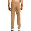 G Gradual Mens Golf Pants 30″/32″/34″ Stretch Dress Work Casual Pants(Khaki Sand)