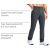 G Gradual Mens Golf Pants 30″/32″/34″ Stretch Dress Work Casual Pants(Oil Grey)