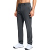 G Gradual Mens Golf Pants 30″/32″/34″ Stretch Dress Work Casual Pants(Oil Grey)