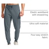 G Gradual Men’s Joggers Pants with Zipper Pockets Stretch Athletic Sweatpants for Men Workout Jogging Running(Ink Grey)