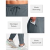 G Gradual Men’s Joggers Pants with Zipper Pockets Stretch Athletic Sweatpants for Men Workout Jogging Running(Ink Grey)