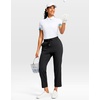 G Gradual Petite Pants for Women 24″/26″ Ankle Pants with 2 Pockets(Black)
