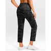 G Gradual Petite Pants for Women 24″/26″ Ankle Pants with 2 Pockets(Black Camo)