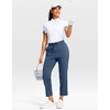 G Gradual Petite Pants for Women 24″/26″ Ankle Pants with 2 Pockets(Dark Blue)