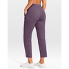 G Gradual Petite Pants for Women 24″/26″ Ankle Pants with 2 Pockets(Dark Purple)