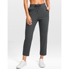 G Gradual Petite Pants for Women 24″/26″ Ankle Pants with 2 Pockets(Deep Grey)