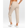 G Gradual Petite Pants for Women 24″/26″ Ankle Pants with 2 Pockets(Dusty White)