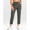 G Gradual Petite Pants for Women 24″/26″ Ankle Pants with 2 Pockets(Green Camo)