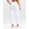 G Gradual Petite Pants for Women 24″/26″ Ankle Pants with 2 Pockets(White)