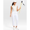 G Gradual Petite Pants for Women 24″/26″ Ankle Pants with 2 Pockets(White)