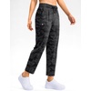 G Gradual Petite Pants for Women 7/8 Ankle Golf Pants with 3 Pockets(Black Camo)