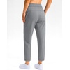 G Gradual Petite Pants for Women 7/8 Ankle Golf Pants with 3 Pockets(Bright Grey)