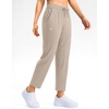 G Gradual Petite Pants for Women 7/8 Ankle Golf Pants with 3 Pockets(Bright Khaki)