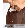 G Gradual Petite Pants for Women 7/8 Ankle Golf Pants with 3 Pockets(Brown)