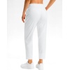 G Gradual Petite Pants for Women 7/8 Ankle Golf Pants with 3 Pockets(White)