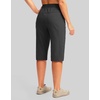 G Gradual Women’s 15” Long Shorts Below The Knee Hiking Capris(Dark Grey)