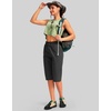 G Gradual Women’s 15” Long Shorts Below The Knee Hiking Capris(Dark Grey)