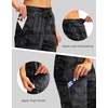 G Gradual Women’s 15” Long Shorts Below The Knee Hiking Capris(Grey Camo)
