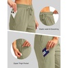 G Gradual Women’s 15” Long Shorts Below The Knee Hiking Capris(Light Green)
