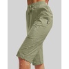 G Gradual Women’s 15” Long Shorts Below The Knee Hiking Capris(Light Green)