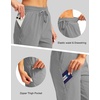 G Gradual Women’s 15” Long Shorts Below The Knee Hiking Capris(Light Grey)