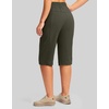 G Gradual Women’s 15” Long Shorts Below The Knee Hiking Capris(Slate Green)