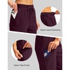 G Gradual Women’s 15” Long Shorts Below The Knee Hiking Capris(Wine)