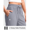 G Gradual Women’s Golf Pants with 2 Pockets Athletic Pants for Women(Light Grey)