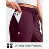 G Gradual Women’s Golf Pants with 2 Pockets Athletic Pants for Women(Wine)