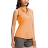 G Gradual Women’s Golf Shirts Lightweight 1/4 Zip Collared Tank Top(Heather Orange)