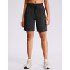 G Gradual Women’s Hiking Shorts 2 Zipper Pockets 9″ Shorts(Black)