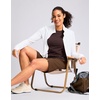 G Gradual Women’s Hiking Shorts 2 Zipper Pockets 9″ Shorts(Chestnut Brown)
