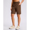 G Gradual Women’s Hiking Shorts 2 Zipper Pockets 9″ Shorts(Chestnut Brown)