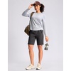 G Gradual Women’s Hiking Shorts 2 Zipper Pockets 9″ Shorts(Dark Grey)
