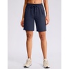 G Gradual Women’s Hiking Shorts 2 Zipper Pockets 9″ Shorts(Dark Navy)
