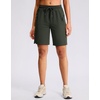 G Gradual Women’s Hiking Shorts 2 Zipper Pockets 9″ Shorts(Dark Olive)