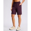 G Gradual Women’s Hiking Shorts 2 Zipper Pockets 9″ Shorts(Dark Wine)